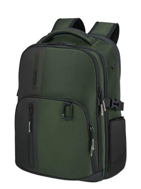 BIZ2GO Zaino day trip, porta pc 15.6" earth green - Zaini da lavoro porta PC