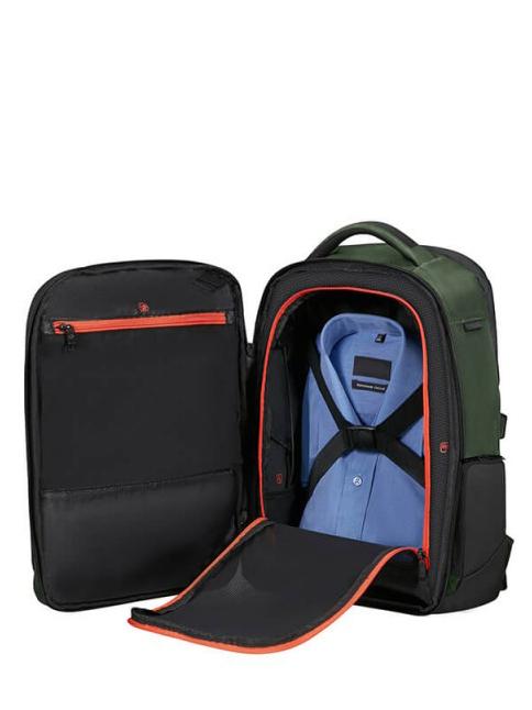 BIZ2GO Zaino day trip, porta pc 15.6" earth green - Zaini da lavoro porta PC