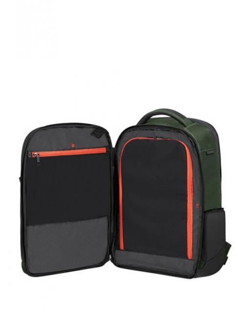 BIZ2GO Zaino day trip, porta pc 15.6" earth green - Zaini da lavoro porta PC