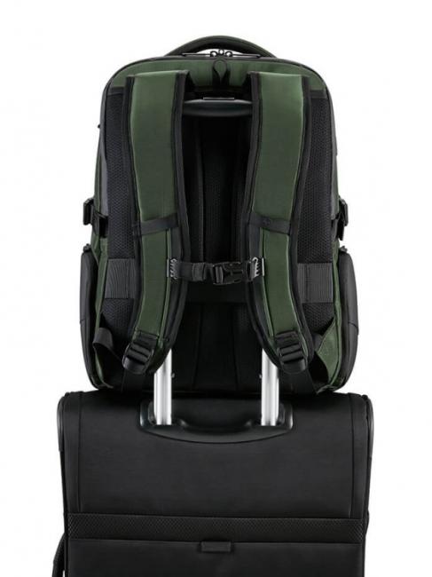 BIZ2GO Zaino day trip, porta pc 15.6" earth green - Zaini da lavoro porta PC