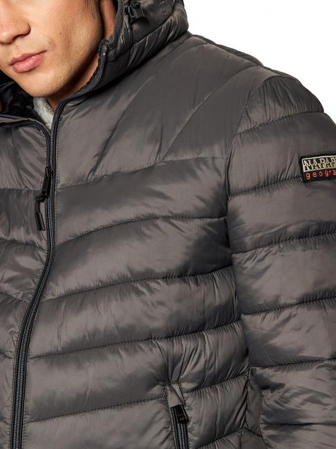 AERONS H 2 Giubbotto piumino con cappuccio dark grey solid - Piumini Uomo