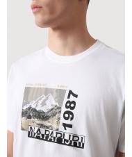 NAPAPIJRI SULE T-shirt in cotone wht grp f8e - T-shirt Uomo - 3