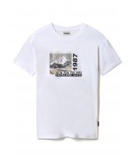 NAPAPIJRI SULE T-shirt in cotone wht grp f8e - T-shirt Uomo - 4