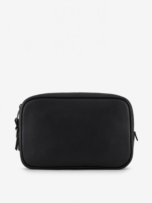 Beauty case con tasca frontale e polsierina  Nero - Beauty Case