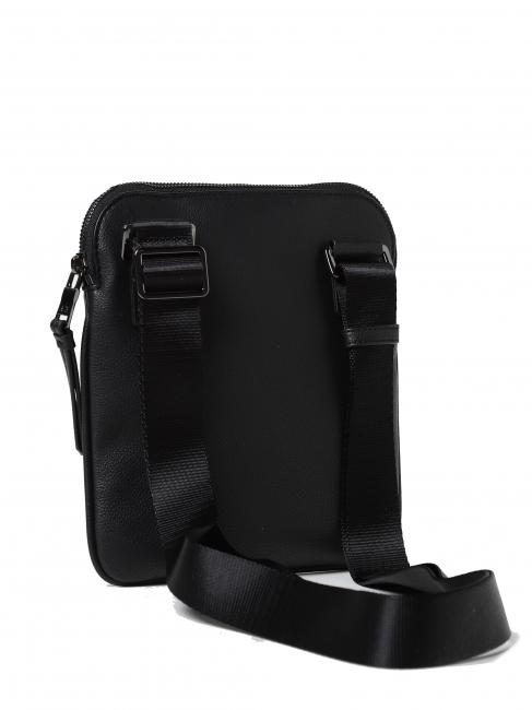 Borsello con tasca frontale  Nero - Tracolle Uomo