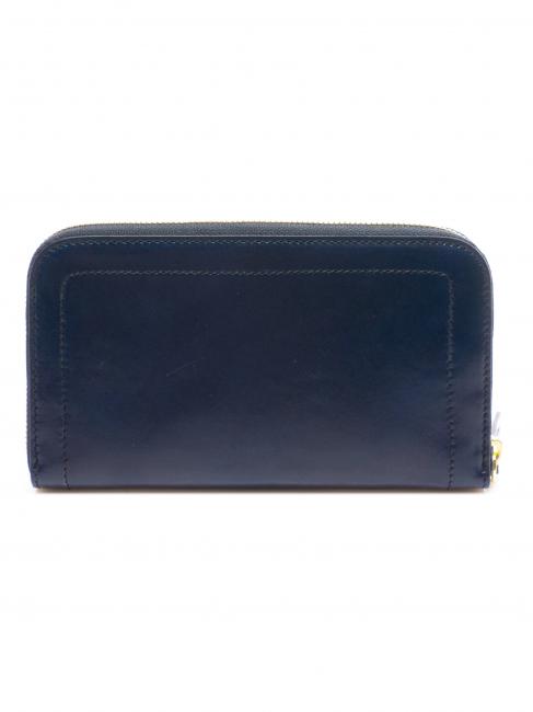 PANZANI Portafoglio in pelle blu cobalto abb. oro - Portafogli Donna
