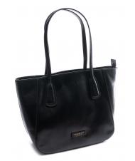 THE BRIDGE MADDALENA Shopping bag in pelle Nero Oro - Borse Donna - 2