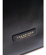 THE BRIDGE MADDALENA Shopping bag in pelle Nero Oro - Borse Donna - 3