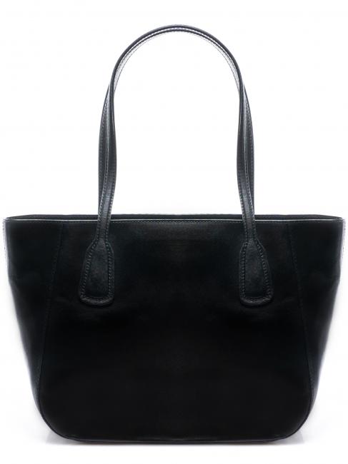 MADDALENA Shopping bag in pelle Nero Oro - Borse Donna