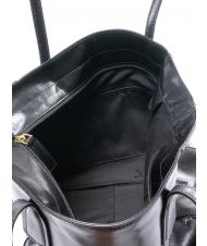 THE BRIDGE MADDALENA Shopping bag in pelle Nero Oro - Borse Donna - 5