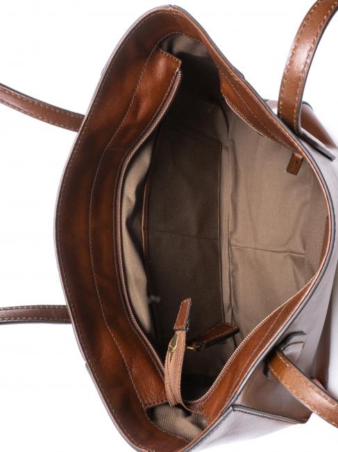 MADDALENA Shopping bag in pelle MARRONE - Borse Donna