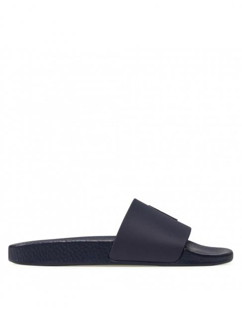 POLO SLIDE Ciabatte con logo RL navy/red pp - Scarpe Uomo