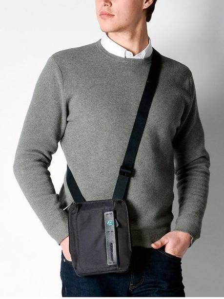 Borsello Linea P16 CHEVRON/NERO - Tracolle Uomo