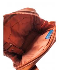 PIQUADRO VIBE OUT Borsello in pelle martellata arancio3 - Tracolle Uomo - 5