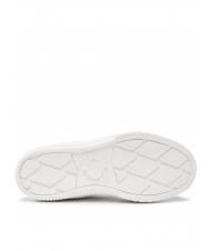 TWINSET Sneaker alta in pelle con inserti zebrati  bianco/furry zebra - Scarpe Donna - 6