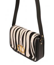 TWINSET Borsa a tracolla in pelle stampa zebra  - Borse Donna