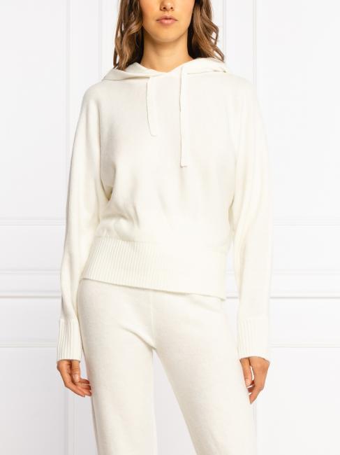 U&B  completo maglia con cappuccio e jogging avorio - Tute sportive Donna