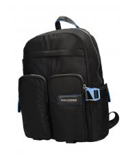 PIQUADRO PQ-RY Zaino in tessuto riciclato, porta PC 14" Nero - Zaini da lavoro porta PC - 2