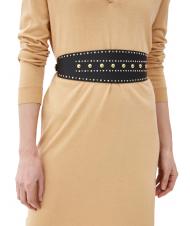 TRUSSARDI CINTURA ALTA In pelle, con borchie NERO - Cinture - 5