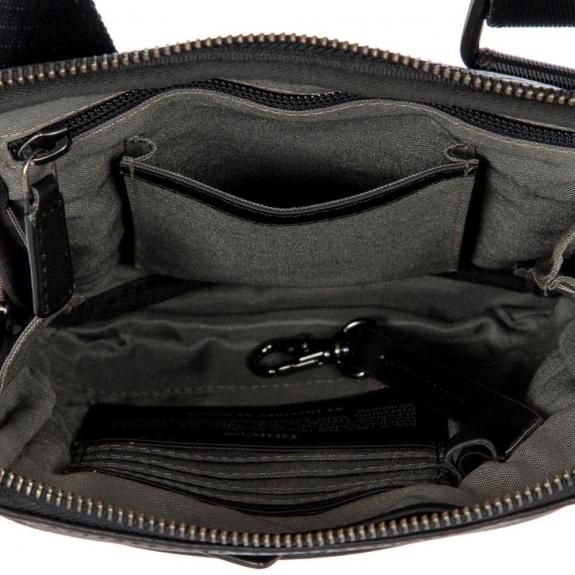 TORINO Borsello piatto in pelle Nero - Tracolle Uomo
