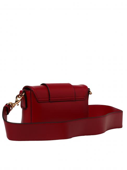 Borsa a tracolla mini con patta  ciliegia - Borse Donna