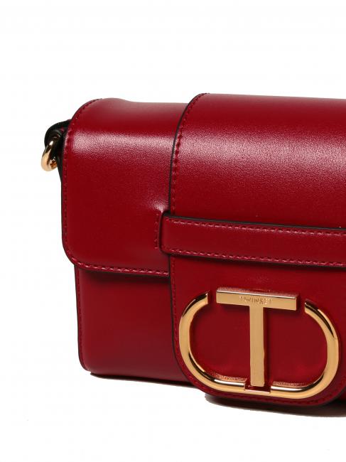 Borsa a tracolla mini con patta  ciliegia - Borse Donna