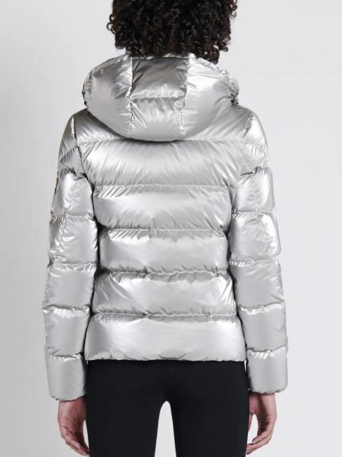 AFRA Piumino con cappuccio removibile silver pearl/silver grey - Piumini Donna