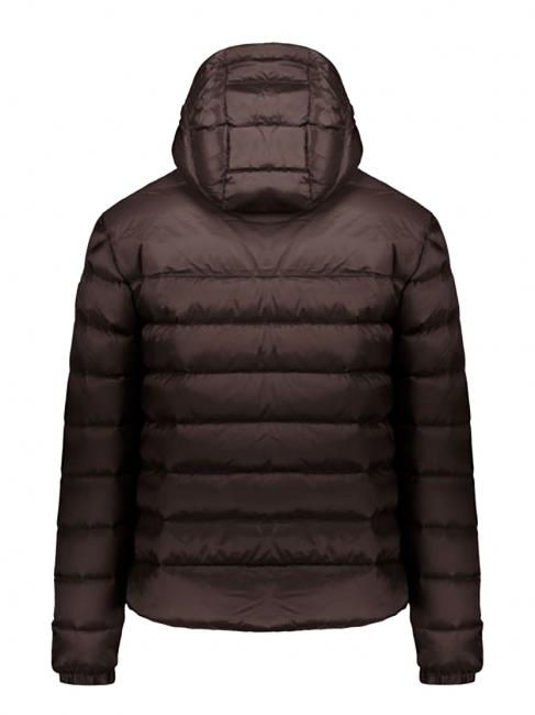 ZADOCK Piumino vera piuma con cappuccio black coffee/scarab - Piumini Uomo