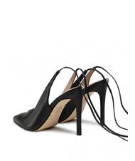 GUESS CAMPIONARIO - BRIOLA D&eacute;collet&eacute; in pelle  NERO - Scarpe Donna - 4