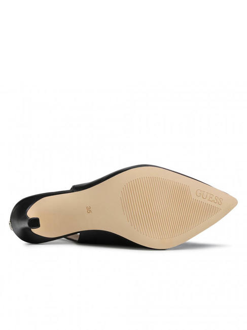 CAMPIONARIO - BRIOLA D&eacute;collet&eacute; in pelle  NERO - Scarpe Donna