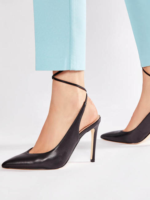 CAMPIONARIO - BRIOLA D&eacute;collet&eacute; in pelle  NERO - Scarpe Donna