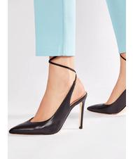 GUESS CAMPIONARIO - BRIOLA D&eacute;collet&eacute; in pelle  NERO - Scarpe Donna - 6