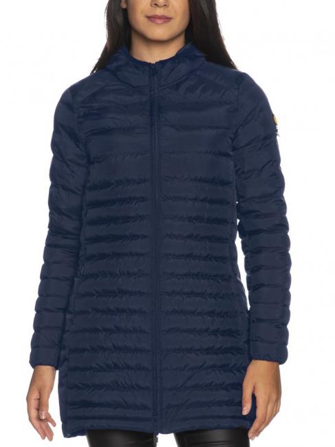 ANNAMARIE Piumino lungo con cappuccio liger blue - Piumini Donna