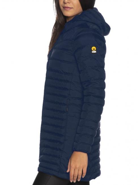 ANNAMARIE Piumino lungo con cappuccio liger blue - Piumini Donna