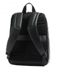 PIQUADRO W103 Zaino in pelle, porta pc 15.6" Nero - Zaini da lavoro porta PC - 2