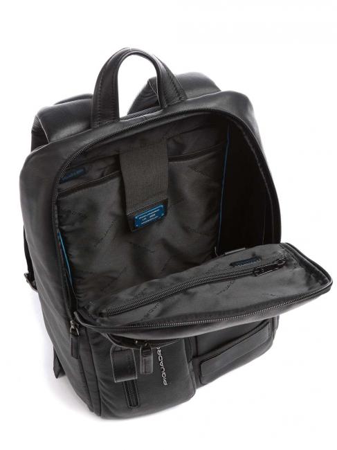 W103 Zaino in pelle, porta pc 15.6" Nero - Zaini da lavoro porta PC