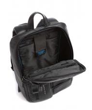 PIQUADRO W103 Zaino in pelle, porta pc 15.6" Nero - Zaini da lavoro porta PC - 3