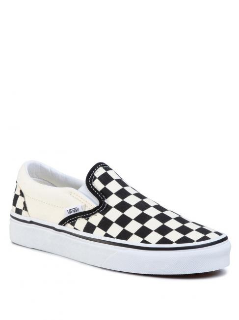 CLASSIC SLIP-ON Sneakers in tela blk&whtchckerbo - Scarpe Unisex