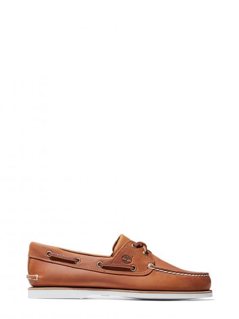 Classic Boat 2 Eye Scarpe da Barca in pelle apricot buff - Scarpe Uomo