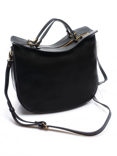 JASMINE  Borsa a mano, con tracolla, in pelle nero con finit.nero - Borse Donna