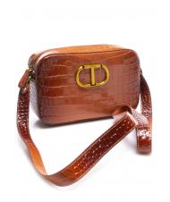 TWINSET Mini bag a tracolla in pelle stampa coccodrillo  - Borse Donna