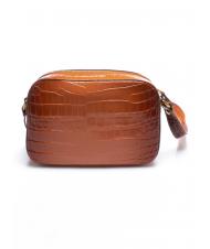 TWINSET Mini bag a tracolla in pelle stampa coccodrillo  stcocco sfumato tan powder - Borse Donna - 4