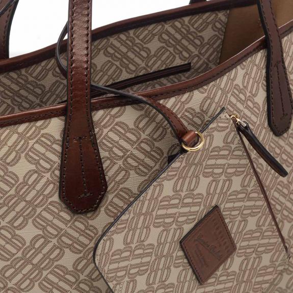 ANNA Shopping bag a spalla sand abb.oro - Borse Donna