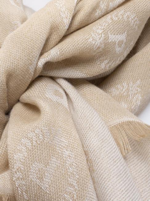 JAQUARD Sciarpa ampia naturale - Sciarpe