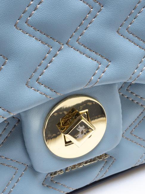 BRIANA Mini bag trapuntata a tracolla azzurro - Borse Donna