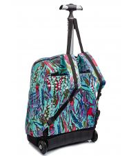 INVICTA BENIN ABSTRACT JUNGLE Zaino trolley abstract jungle aqua - Zaini con carrello - 2