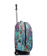 INVICTA BENIN ABSTRACT JUNGLE Zaino trolley abstract jungle aqua - Zaini con carrello - 4