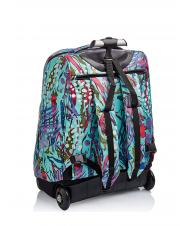 INVICTA BENIN ABSTRACT JUNGLE Zaino trolley abstract jungle aqua - Zaini con carrello - 5
