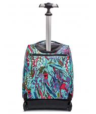 INVICTA BENIN ABSTRACT JUNGLE Zaino trolley abstract jungle aqua - Zaini con carrello - 7