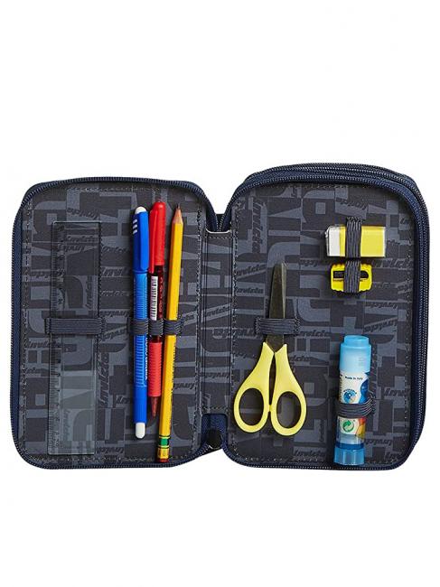 Astuccio 3 zip Kit con tutto per la scuola! gridshadesblue - Astucci e Accessori